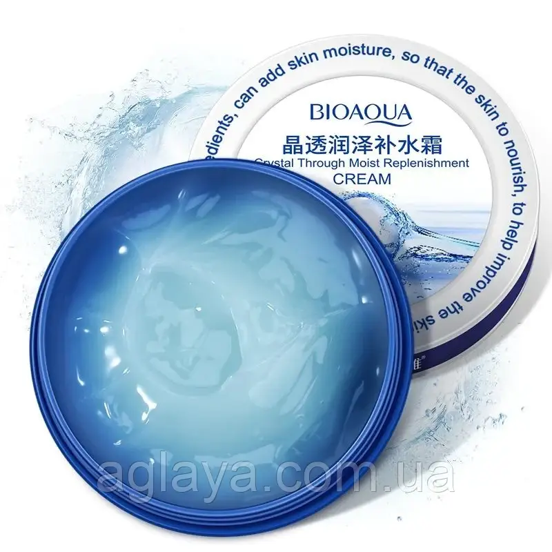 Крем-гель для обличчя Bioaqua з гіалуроновою кислотою Вологий Crystal Through Moist Replenishment 38 гр.