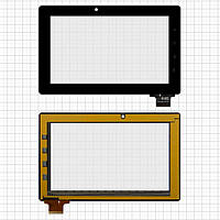 Сенсорний екран для China-Tablet PC 7"; Bliss Pad T7012; Freelander PD10, PD20; Prology Evolution Note-700 GPS, чорний, 183 мм, 61