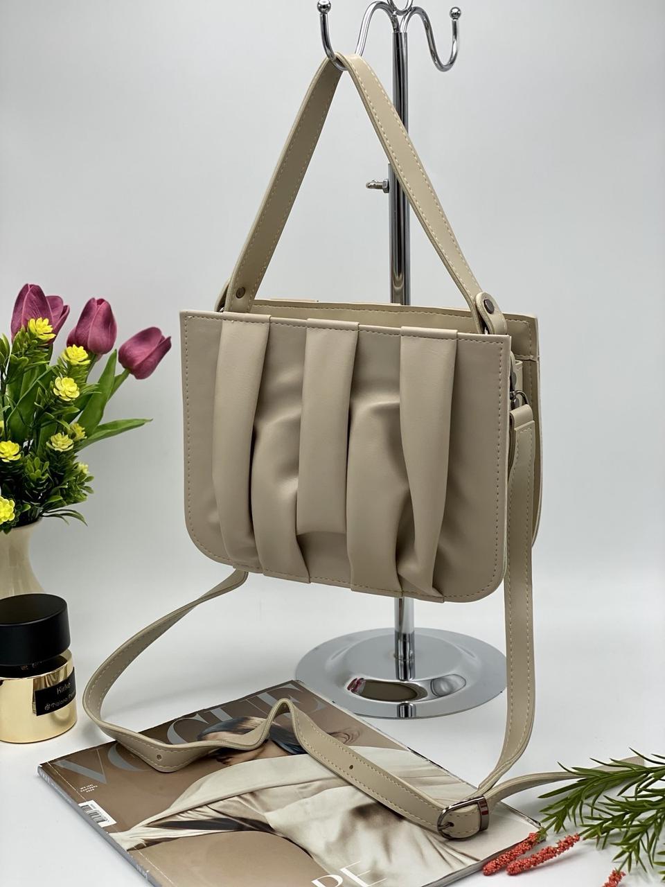 Сумка жіноча з довгим ремінцем на плече 25*19 см Nata, фото 1