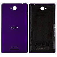Задняя панель корпуса для Sony C2305 S39h Xperia C, фиолетовая