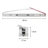 Блок живлення SLIM 12V, 48W, 4А, металевий корпус, IP20, LTR-48-12