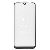 Защитное стекло All Spares для Xiaomi Redmi 7, 5D Full Glue, черный, M1810F6LG, M1810F6LH, M1810F6LI
