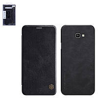 Чохол Nillkin Qin leather case для Samsung J410 Galaxy J4 Core, J410F Galaxy J4 Core, чорний, книжка, пластик, PU шкіра,