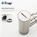 Сифон для раковини Frap F82 під донний клапан, латунь, хром, фото 6