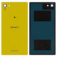 Задняя панель корпуса для Sony E5803 Xperia Z5 Compact Mini, E5823 Xperia Z5 Compact, желтая