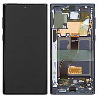 Дисплей для Samsung N970F Galaxy Note 10, черный, с рамкой, Original, сервисная упаковка, #GH82-20818A