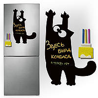 Магнітно-грифельна (крейдова) дошка на холодильник кіт Саймон 2 розмір 39х58 см