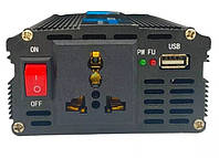 Инвертор напряжения Voltronic, YT-VT500W-CI12V, 500ВА(300Вт), 12/220V, универсальная розетка, крокодилы, USB
