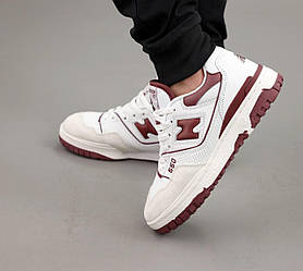 Жіночі кросівки New Balance 550 White Bordo