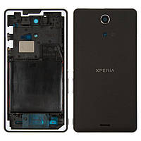 Корпус для Sony C5502 M36h Xperia ZR, C5503 M36i Xperia ZR, чорний