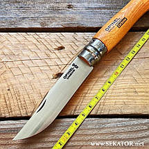 Складний ніж Opinel №9 Carbone VRN, вуглецева сталь (Франція), фото 3