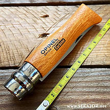 Складний ніж Opinel №9 Carbone VRN, вуглецева сталь (Франція), фото 4