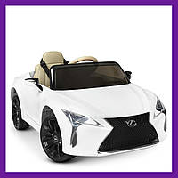 Детский электромобиль спортивный (Lexus) JE1618EBLR-1, Детская машина на аккумуляторе Белый Bambi 2 мотора Bam