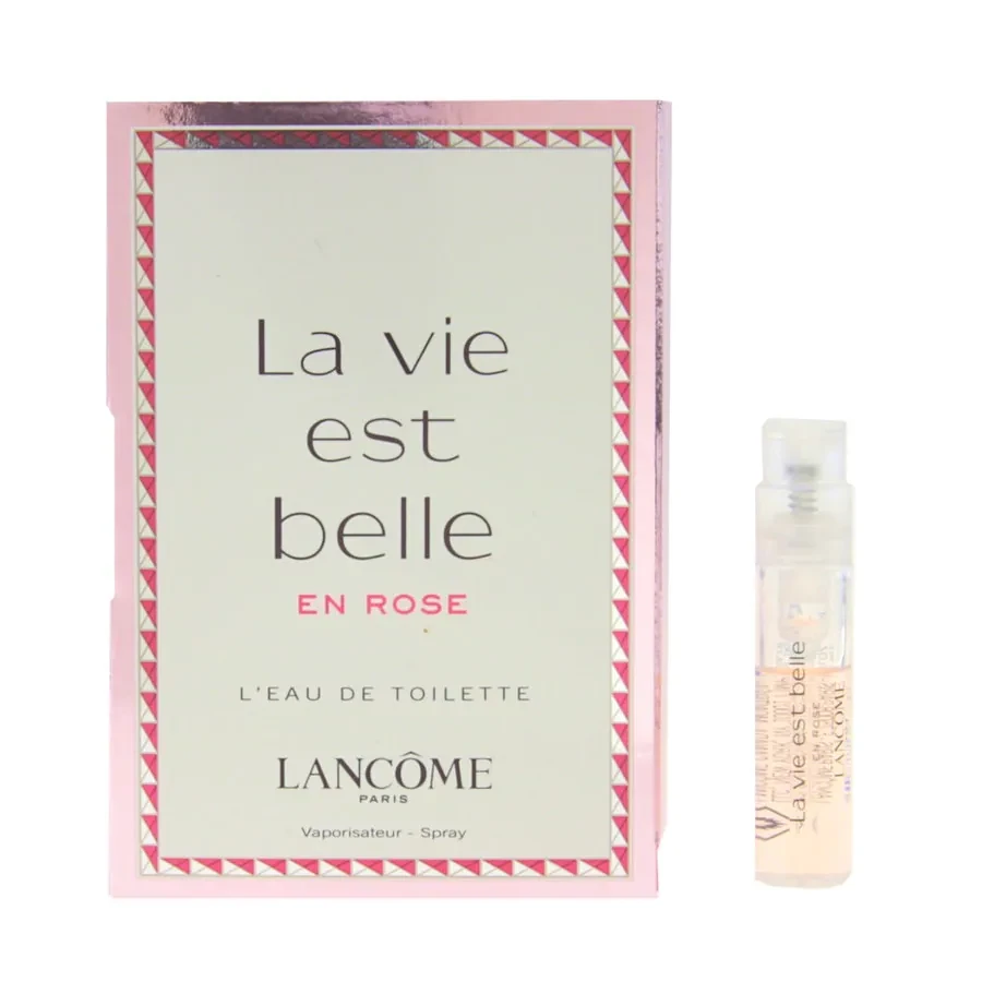 Оригінальний пробник жіночої туалетної води Lancome La Vie Est Belle En Rose 1,2 мл, квіткові парфуми зі шлейфом, фото 1