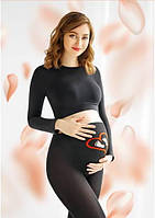 Колготы Giulia 150 Ден для беременных Колготки с рисунком Нижнее белье женское 150 DEN Черного цвета 3