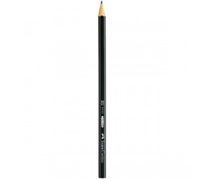 Карандаш чорнографічний НВ Faber Castell чорний БЕЗ ластика