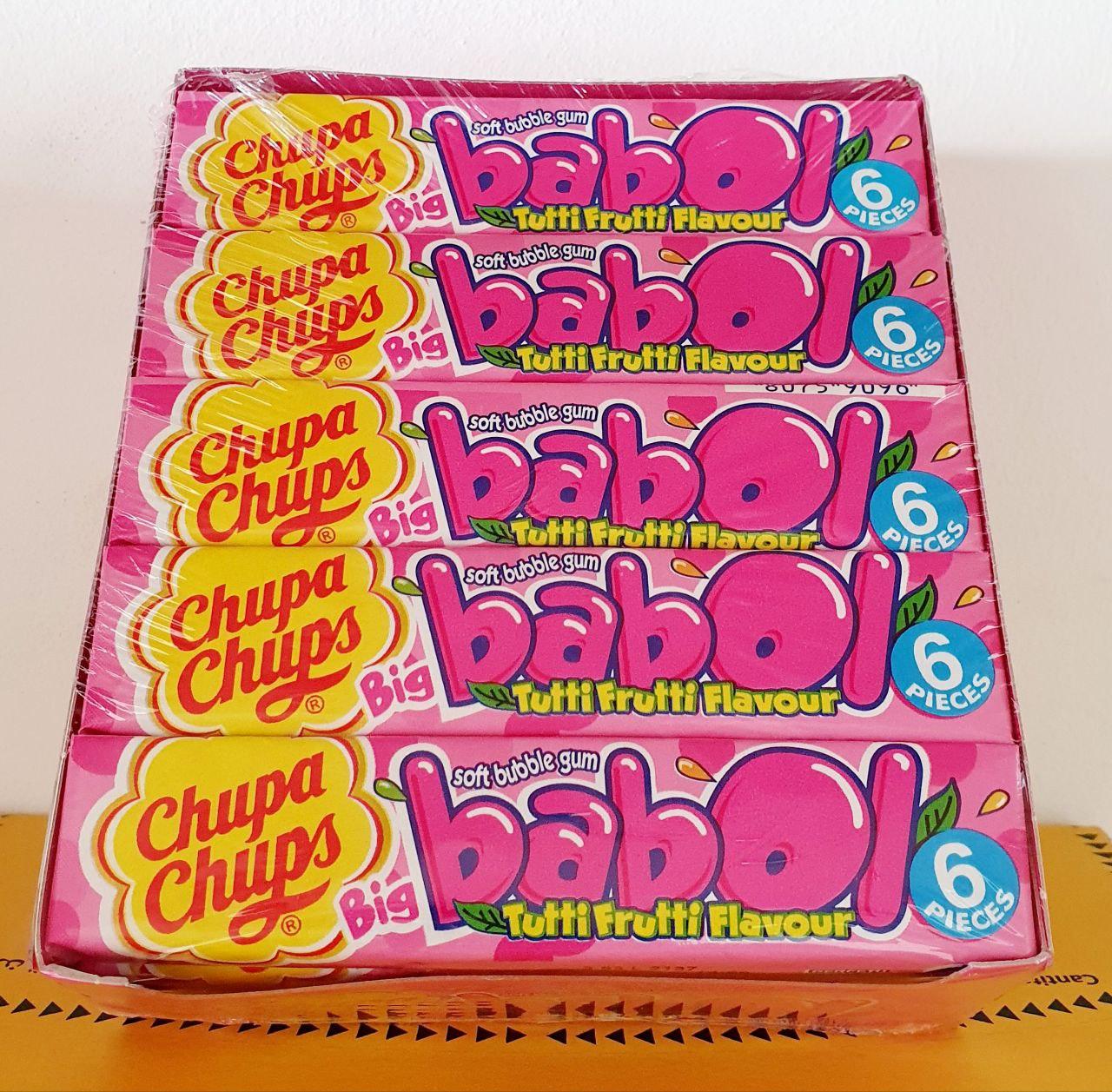 Жувальні цукерки Chupa Chups Big Babol Tutti Frutti Flavour 27,6 г, фото 1