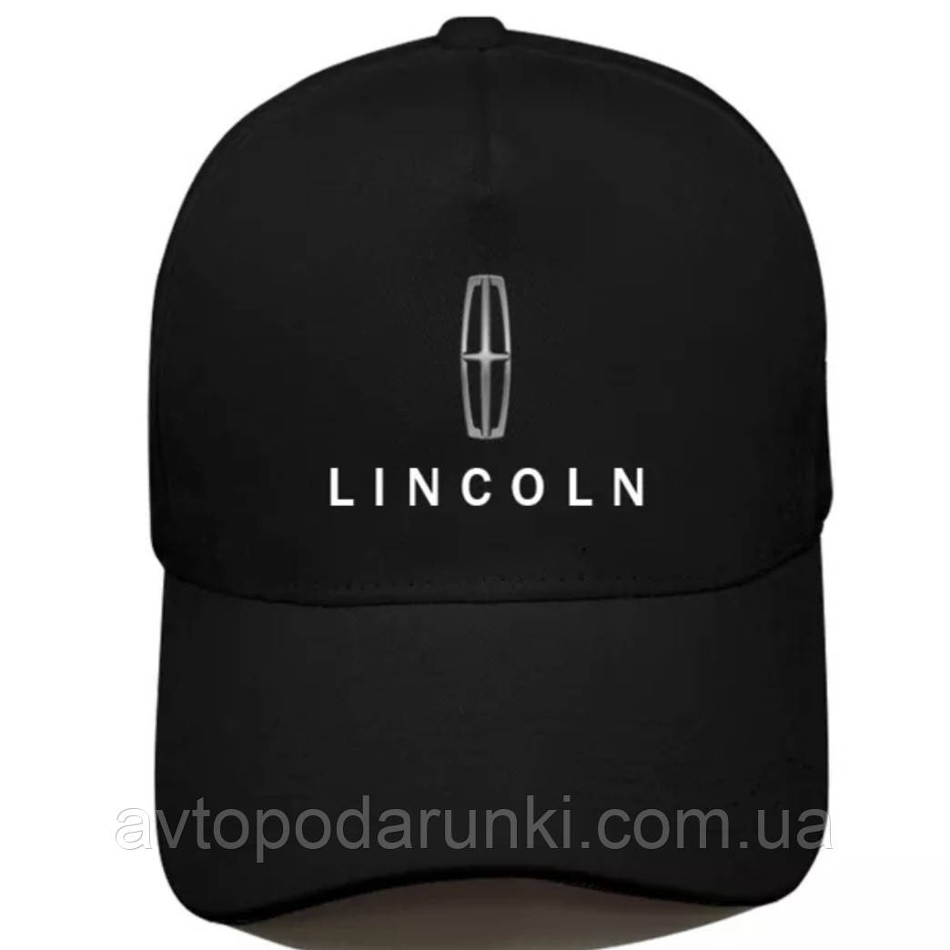 Кепка LINCOLN чорна, бейсболка з логотипом авто LINCOLN