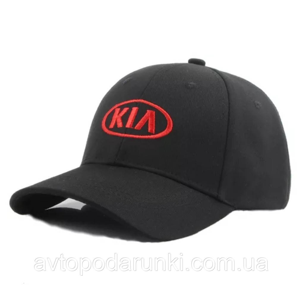 Кепка KIA чорна, бейсболка з логотипом авто KIA