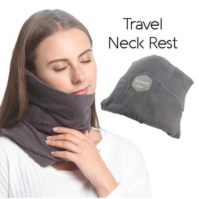 Дорожная подушка шарф для путешествий Travel Pillow \ Подушка для сна сидя - фото 5 - id-p1657126898