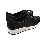 Кросівки жіночі шкіряні чорні розмір 37, фото 6