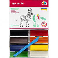 Від 2 шт. Пластилін "Захоплення"  8 кольорів, 128 г "Гамма" купити дешево оптом в інтернет-магазині