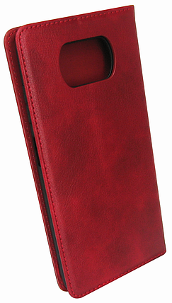 Чохол-книжка Xiaomi POCO X3/POCO X3 Pro red Leather, фото 2