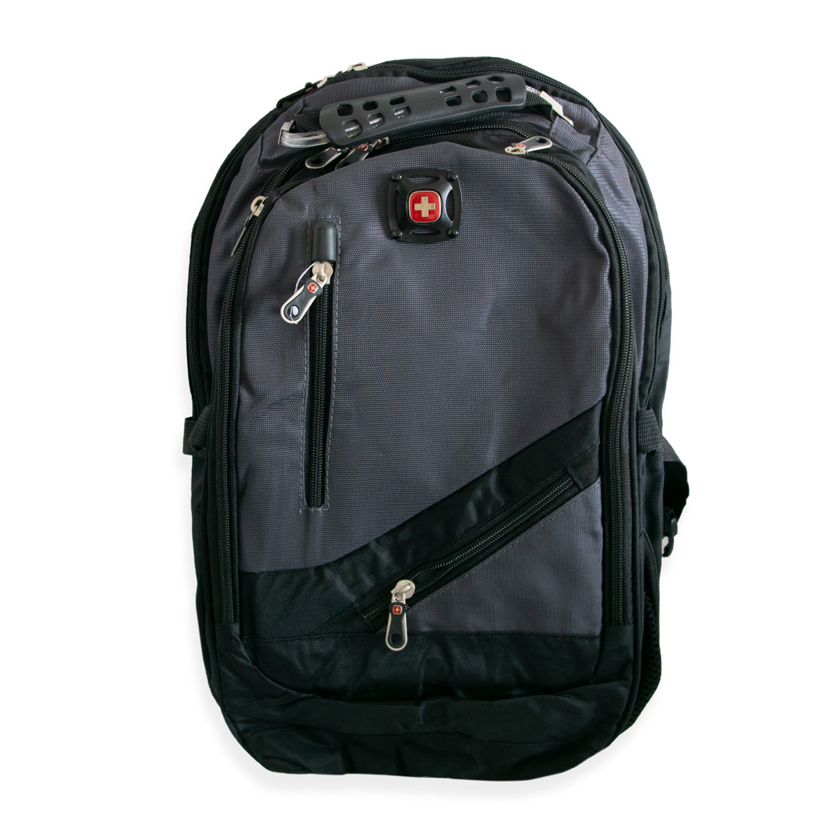 Мужской рюкзак городской "8815" Серый, большой рюкзак для путешествий/спортивный с USB/аудио выходом (TS) - фото 5 - id-p1657134349
