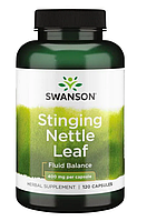 Листья крапивы двудомной, Stinging Nettle Leaf от Swanson, 400 мг, 120 капсул