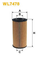 Масляный фильтр двигателя WIX FILTERS для автомобилей HYUNDAI, KIA и др. WL7478 элемент фильтрующий оригинал