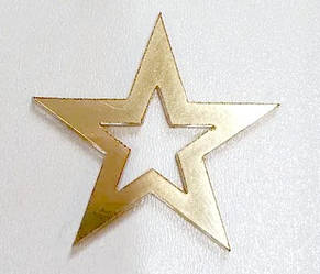 Декор акриловий Зірочка 3 см