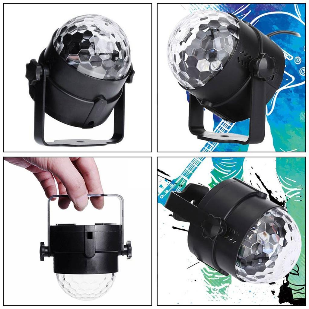MIU Mini Disco Crystal Magic Led Stage Ball Light Lamp с дистанционным голосовым управлением - фото 5 - id-p1657210837