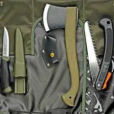 Топори, пили, лопати, інструменти, аксесуари