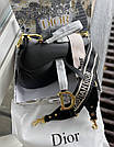 Жіноча сумка Крістіан Діор чорна Christian Dior Black, фото 9