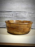 Дерев'яна тарілка ручної роботи (горіх), фото 6