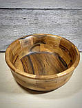 Дерев'яна тарілка ручної роботи (горіх), фото 4