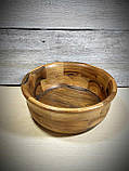 Дерев'яна тарілка ручної роботи (горіх), фото 2