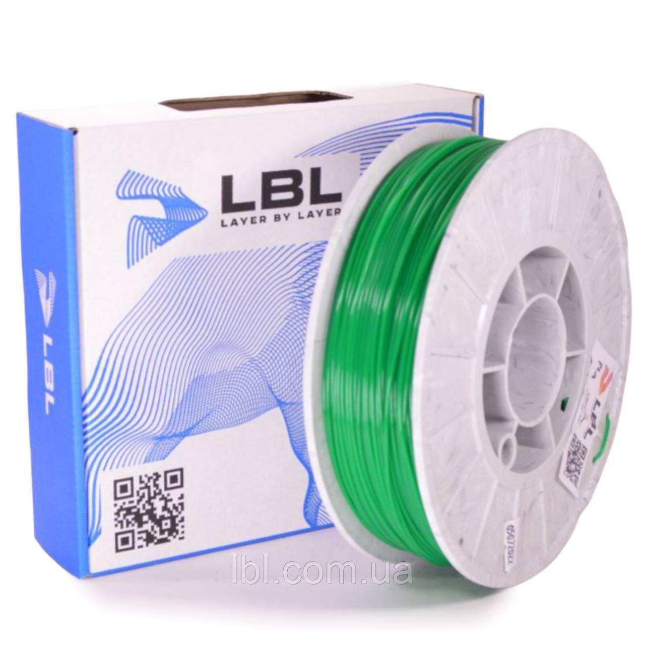 PLA (ПЛА) пластик для 3D принтера Зеленый 0.800 кг / 230 м / 1.75 мм - фото 1 - id-p1641024658