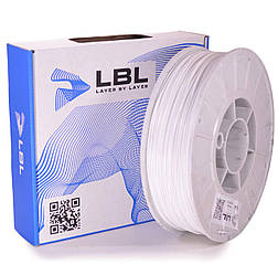 PLA пластик для 3D принтера Білий 0.800 кг / 230 м / 1.75 мм