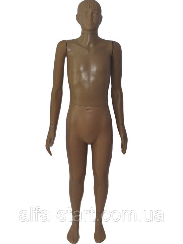 Манекен підліток у повний зріст бежевого кольору без макіяжу, фото 1