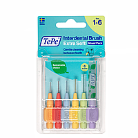 Межзубная щетка TePe Extra Soft Mixed, 6 шт.