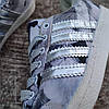 Кросівки під Adidas SuperStar GREY сірі з принтом підліткові унісекс, фото 4