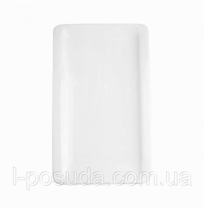 Блюдо прямокутне 30,5*15 см для суші з професійної білої порцеляни, фото 1