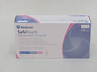Перчатки нитриловые без пудры, текстурированые Safetouch Advanced Extend (уп 50 пар) р. S, розовые, 3,6г