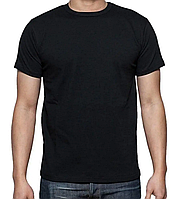 Мужская футболка хлопок EZGI Турция черный размер 60 - 48-50