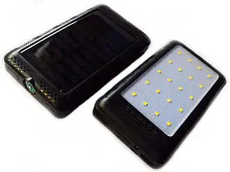 Портативна зарядка Power Bank Metal Led Solar 20000 mah