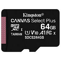 Карта памяти Kingston 64GB Class 10 UHS-I Canvas Select Plus