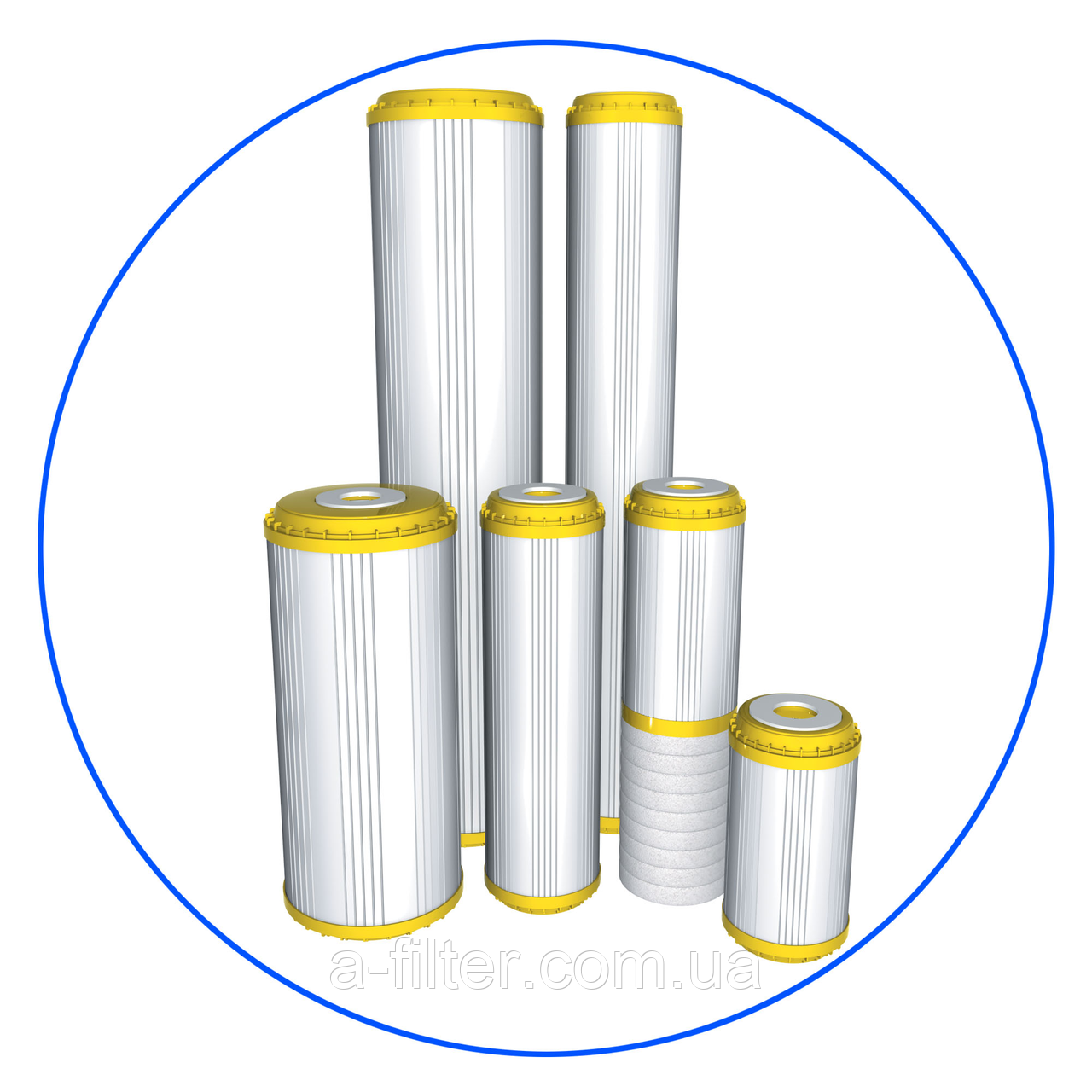 Ум'якшувальний картридж, видаляє з води солі жорсткості — 9 7/8" x 2 1/2'''., фото 1