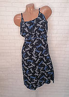 Бавовняна нічнушка для годування груддю 44(S) розмір. Синій