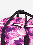 Модний рюкзак сумка шкільний, жіночій, для дівчинки підлітка рожевий камуфляж, фото 9